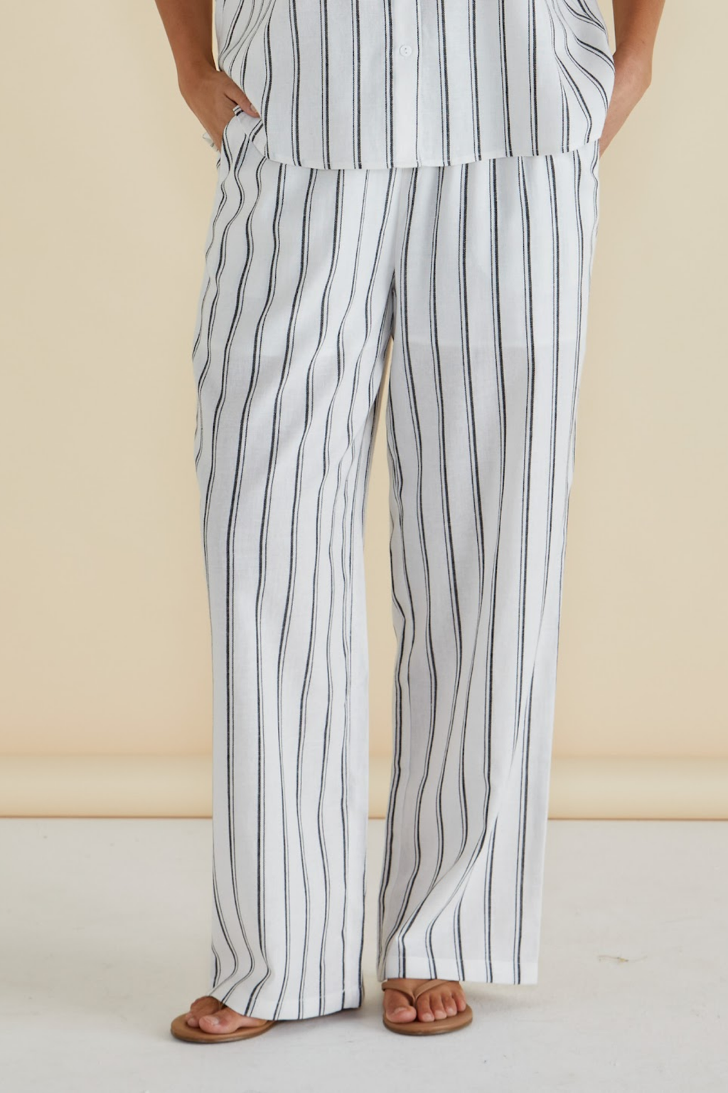 Dotique Betty Basics BB8437 Zaza Relax Trousers in black and white stripe