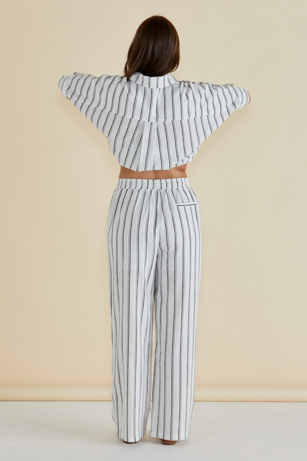 Dotique Betty Basics BB8437 Zaza Relax Trousers in black and white stripe