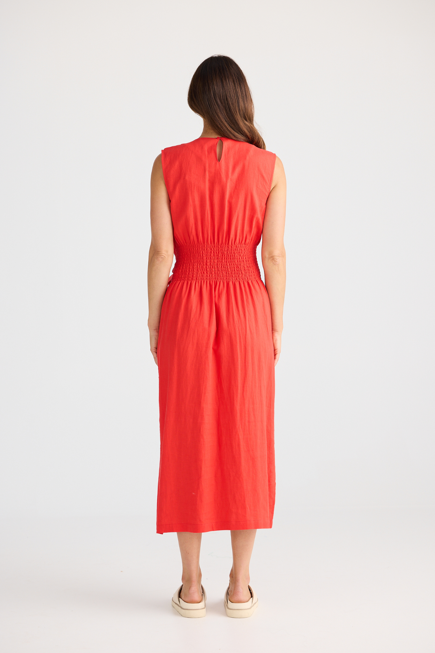 Brave + True Turning Point Dress BT25374-2 in poppy red – Dotique