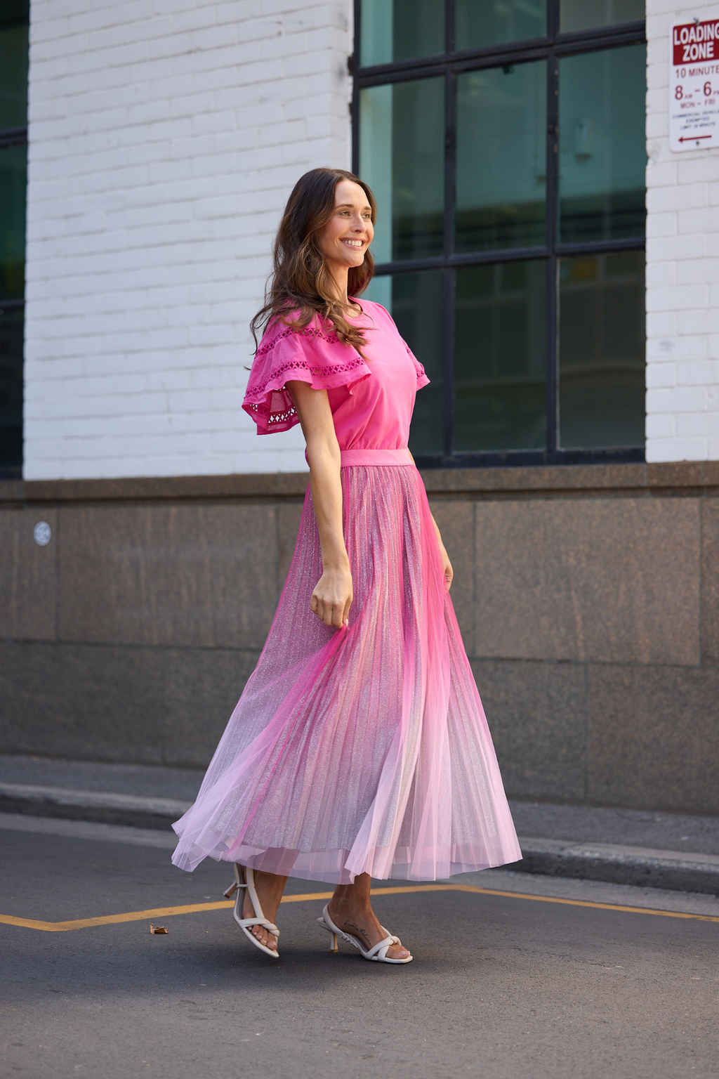 Brave + True West End Skirt BT25440-1 in hot pink ombre – Dotique