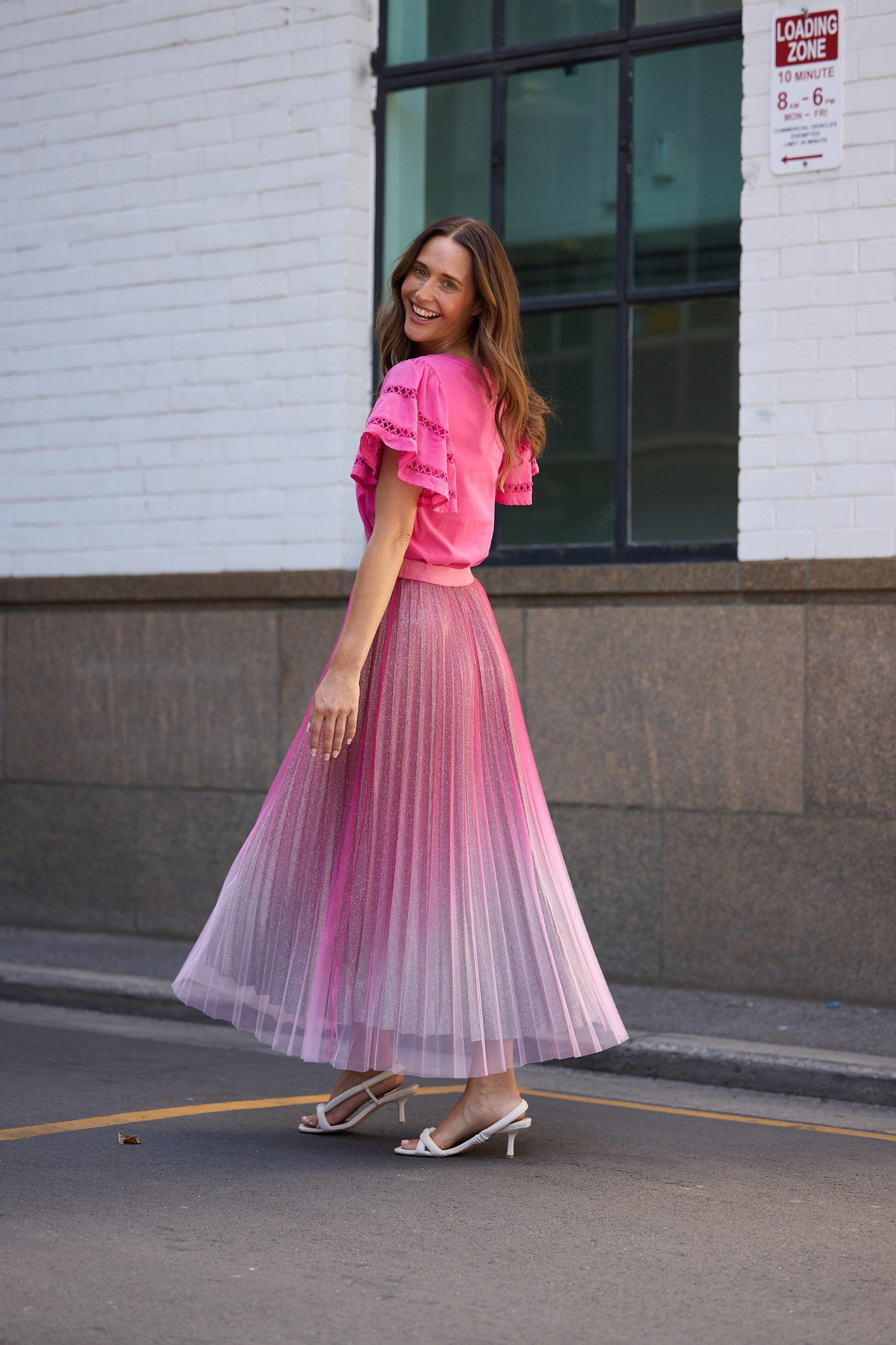 Brave + True West End Skirt BT25440-1 in hot pink ombre – Dotique
