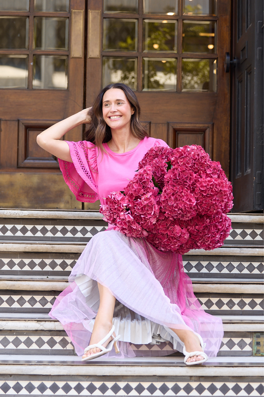 Brave + True West End Skirt BT25440-1 in hot pink ombre – Dotique