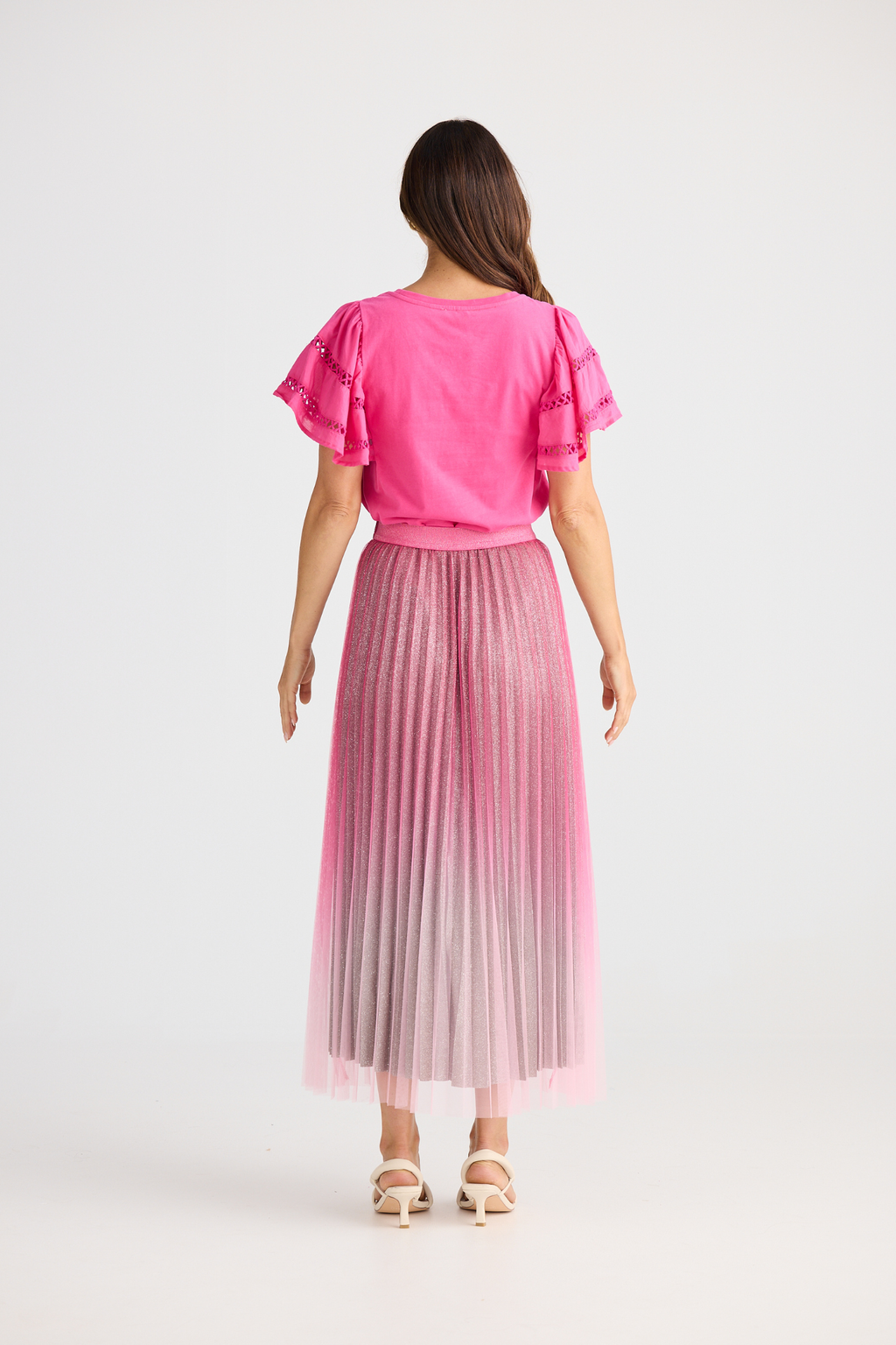 Brave + True West End Skirt BT25440-1 in hot pink ombre – Dotique