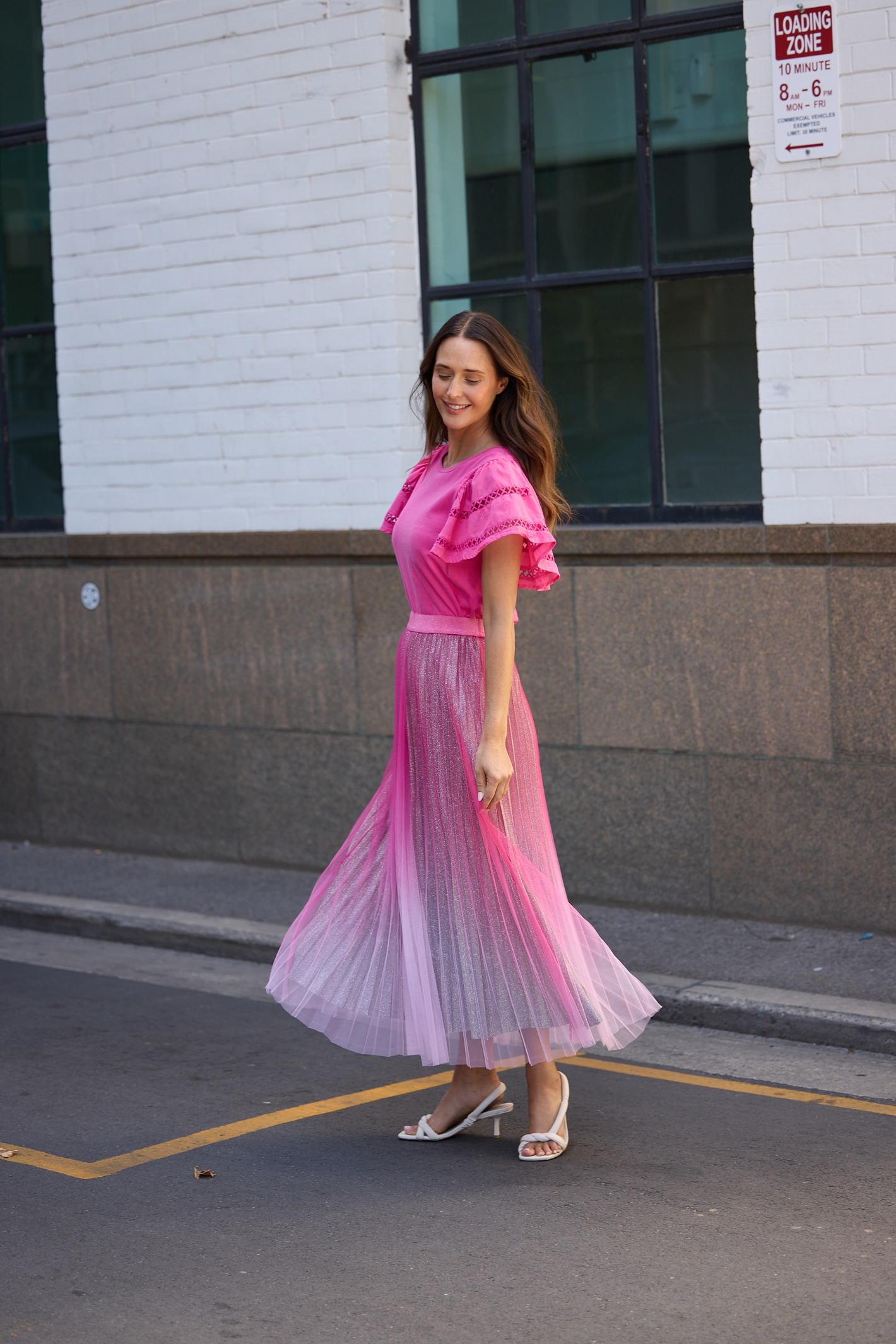 Brave + True West End Skirt BT25440-1 in hot pink ombre – Dotique