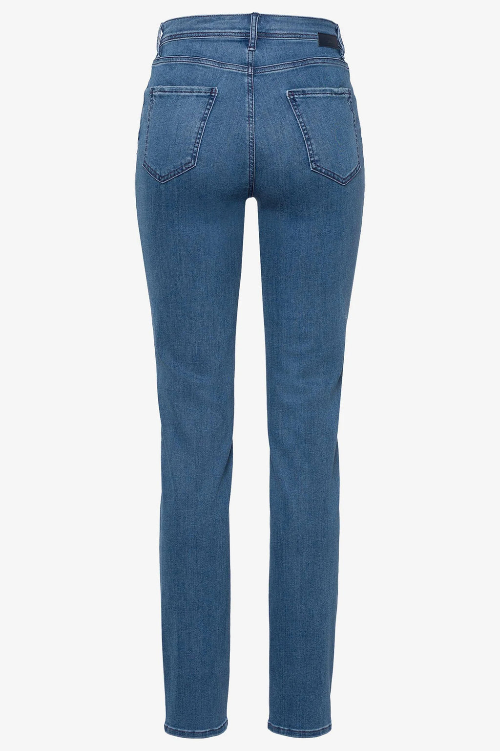 Brax Mary 70-7000 26 9928820 Used Stone Blue Denim Jeans by Brax shown from back, shop Brax at Dotique.