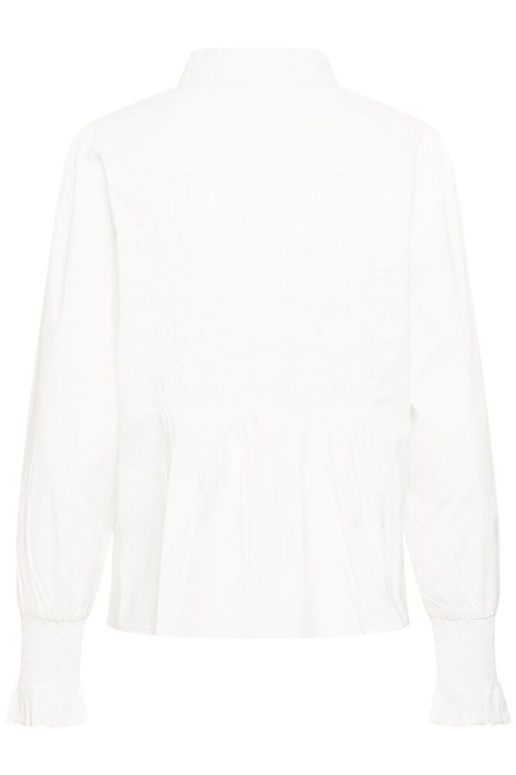 Cream Snow White CRAdeline cotton blend shirt with classic collar and button front at Dotique