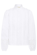 Cream CRChloe Shirt in snow white. A timeless cotton shirt with a classic fit, perfect for everyday styling. Shop at Dotique.
