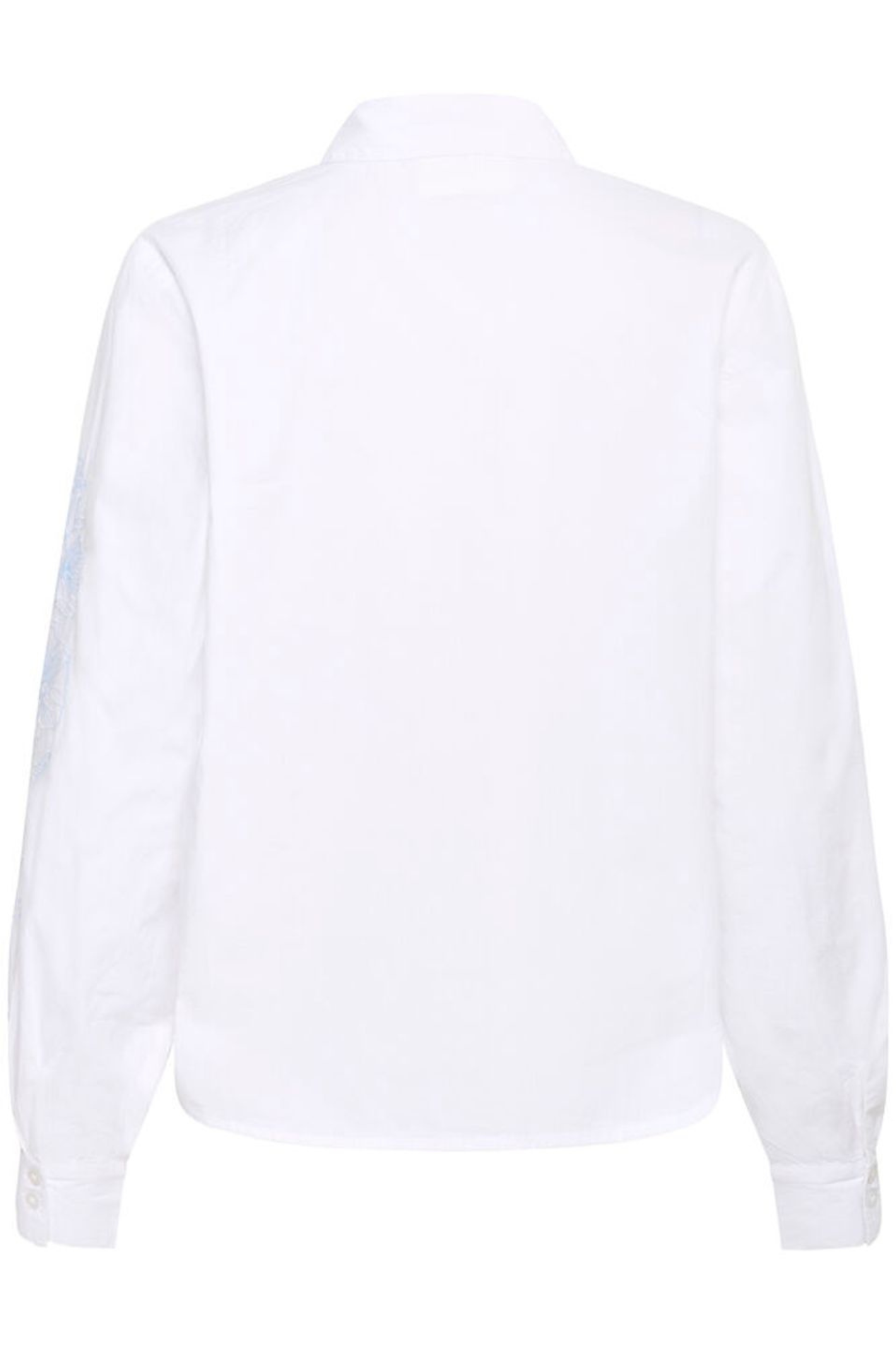 White cotton embroidered shirt by Cream. Light, breathable and easy to wear with jeans or tailoring. Shop now at Dotique.