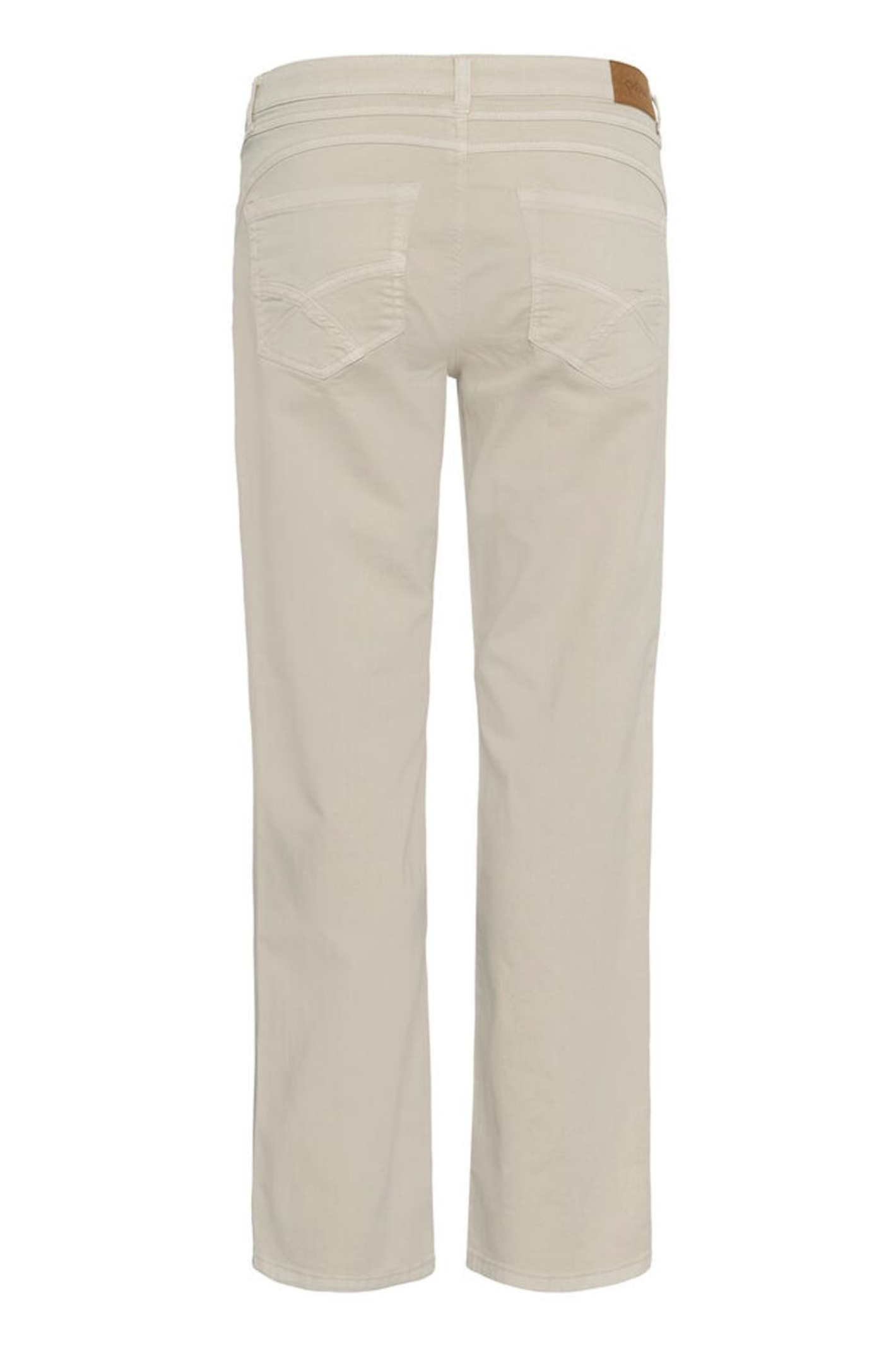 Straight leg twill jeans in oatmeal by Cream. Soft stretch, comfortable fit and easy to style for everyday wear. Shop now at Dotique.