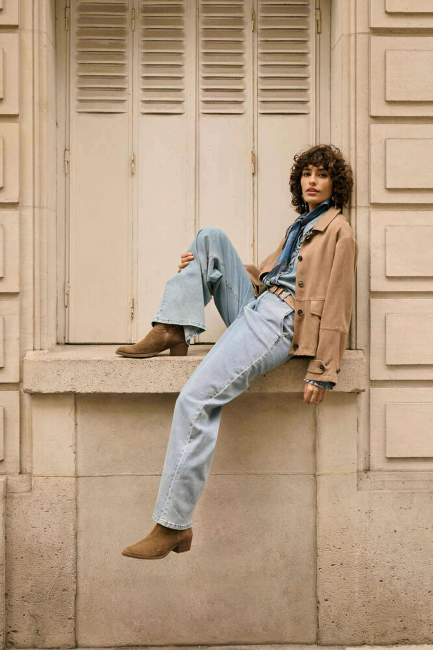 Light blue wide leg jeans by Cream with a high waist and soft stretch. Easy to wear and flattering for everyday style. Shop now at Dotique.
