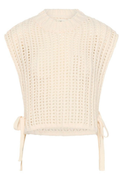 Lightweight open knit slipover in whisper white by Cream. Easy to layer with shirts or dresses for relaxed everyday style. Shop at Dotique.
