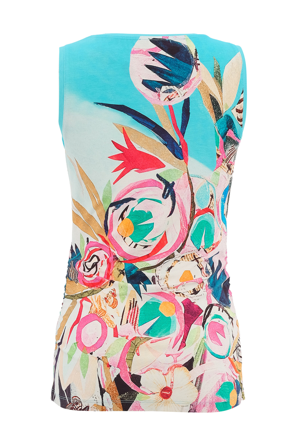 Dolcezza 26660 Abstract Print Sleeveless Top by Dolcezza shown in portrait gallery position 4, shop Dolcezza at Dotique