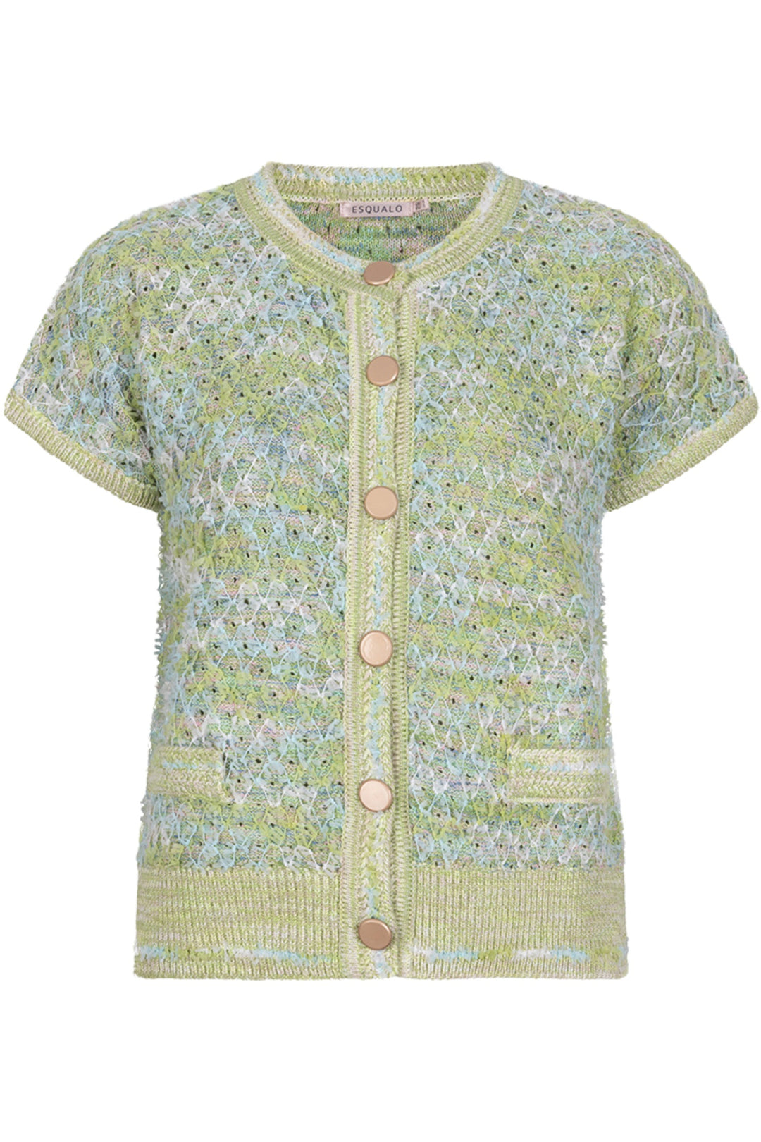 dotique-esqualo-02013-short-sleeve-fancy-knit-green-cardigan-1