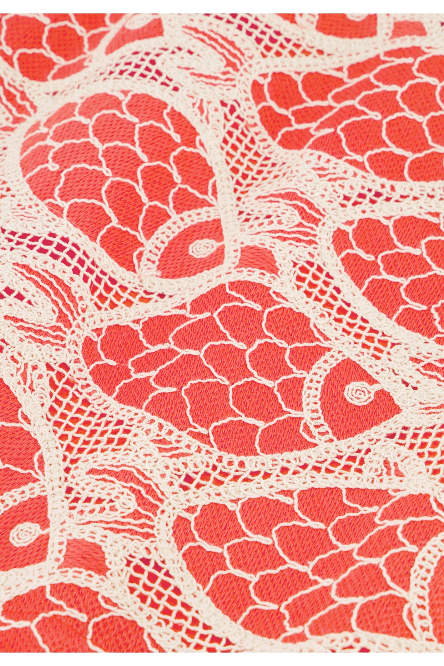 Fabric detail of Fabienne Chapot Cato Skirt Tangerine Tango by Fabienne Chapot, shop Fabienne Chapot at Dotique.