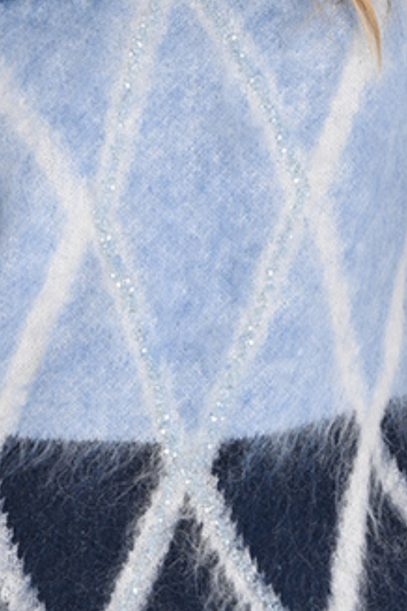 Frank Lyman 254891 blue mix geometric knit jumper – soft textured women’s sweater – Dotique