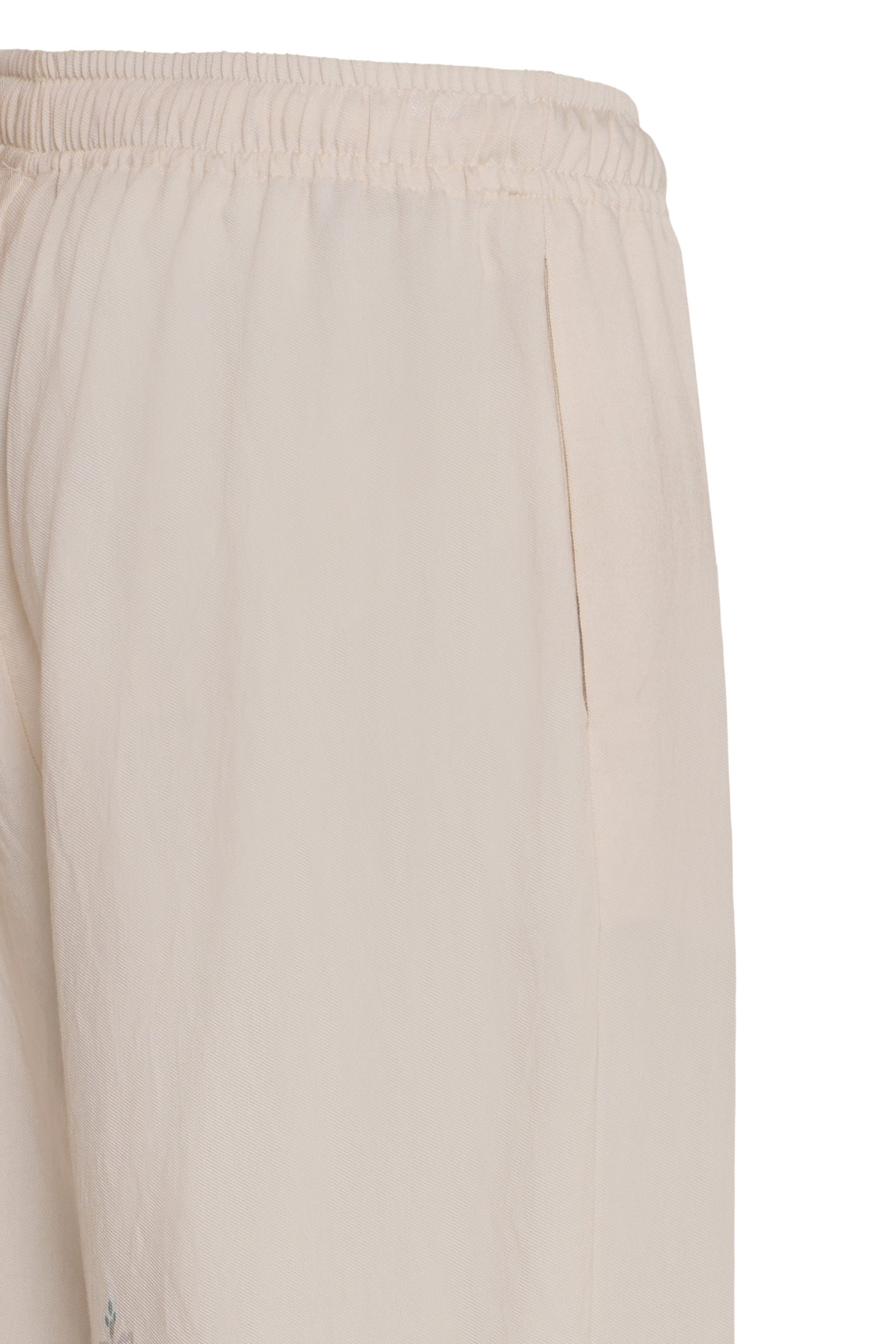 Fransa FRADARA dusty sage paisley trousers with wide leg fit and elasticated waist – Dotique