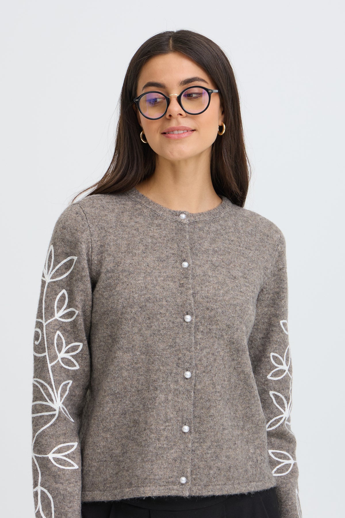 Fransa FRAMALA GLASSES Meteorite – model front view. Shop Fransa at Dotique.
