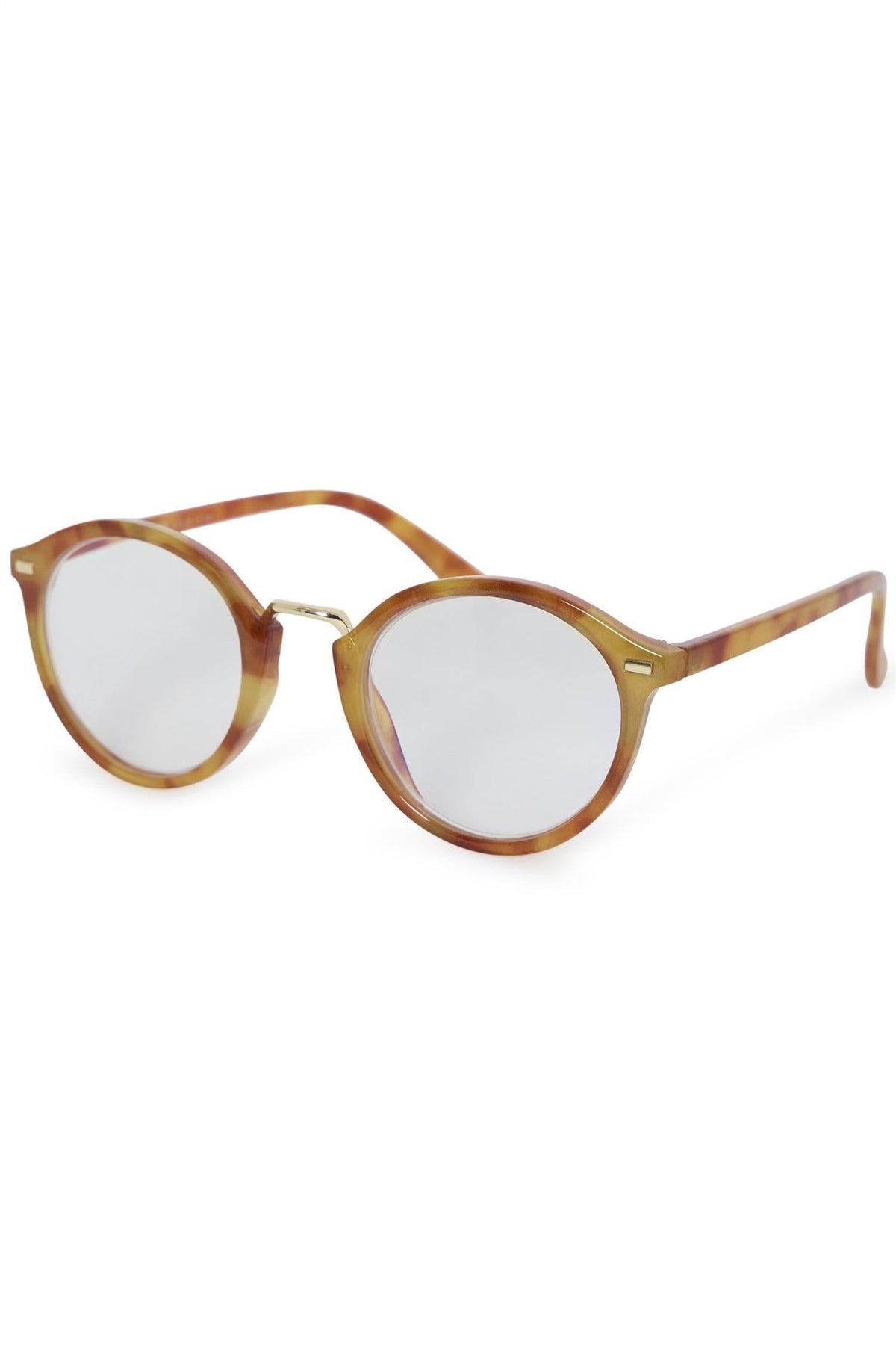 Fransa FRAMALA GLASSES Savannah Tan Melange – product angle. Shop Fransa at Dotique.