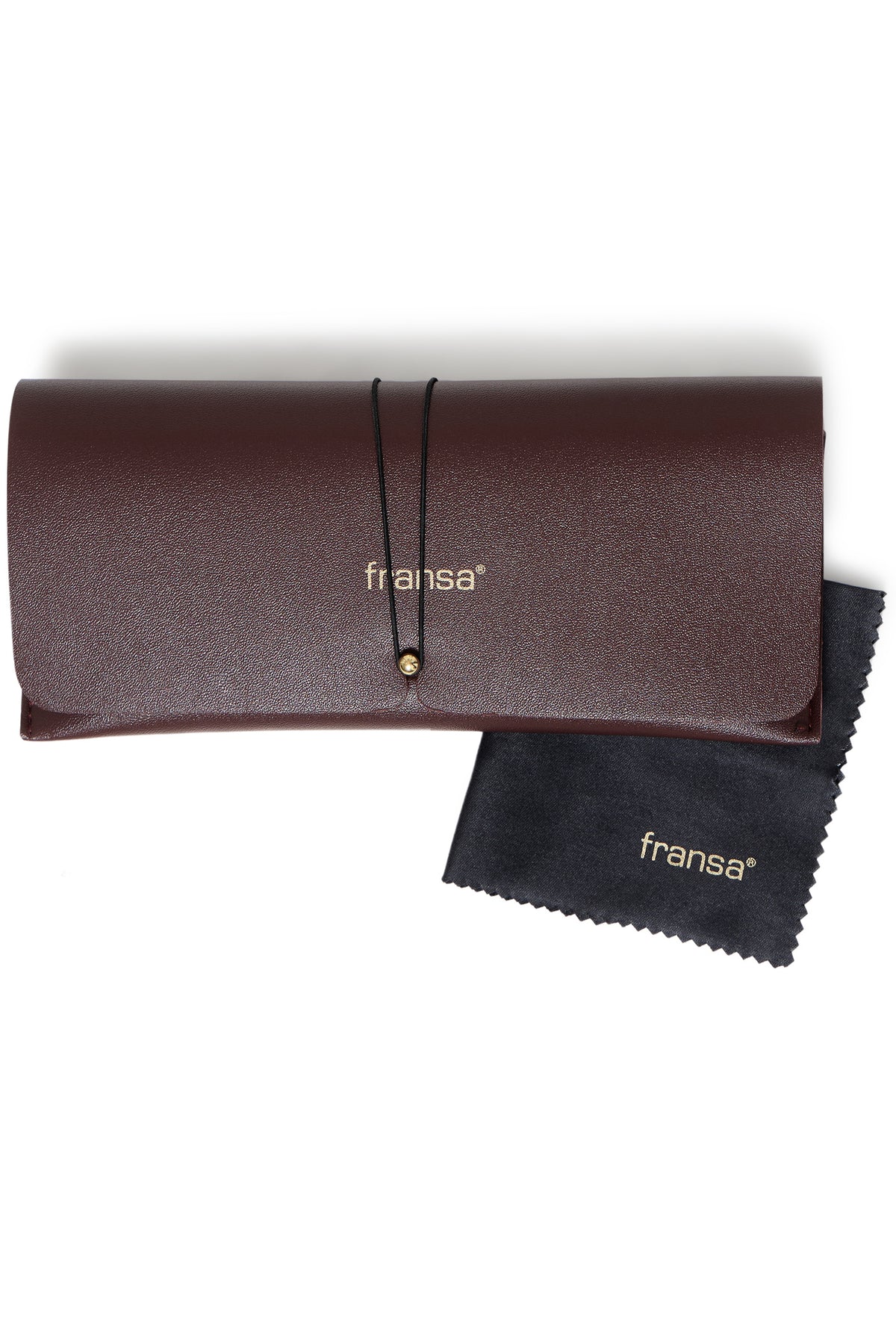 Fransa FRAMALIA GLASSES Hot Fudge Melange – product back view. Shop Fransa at Dotique.