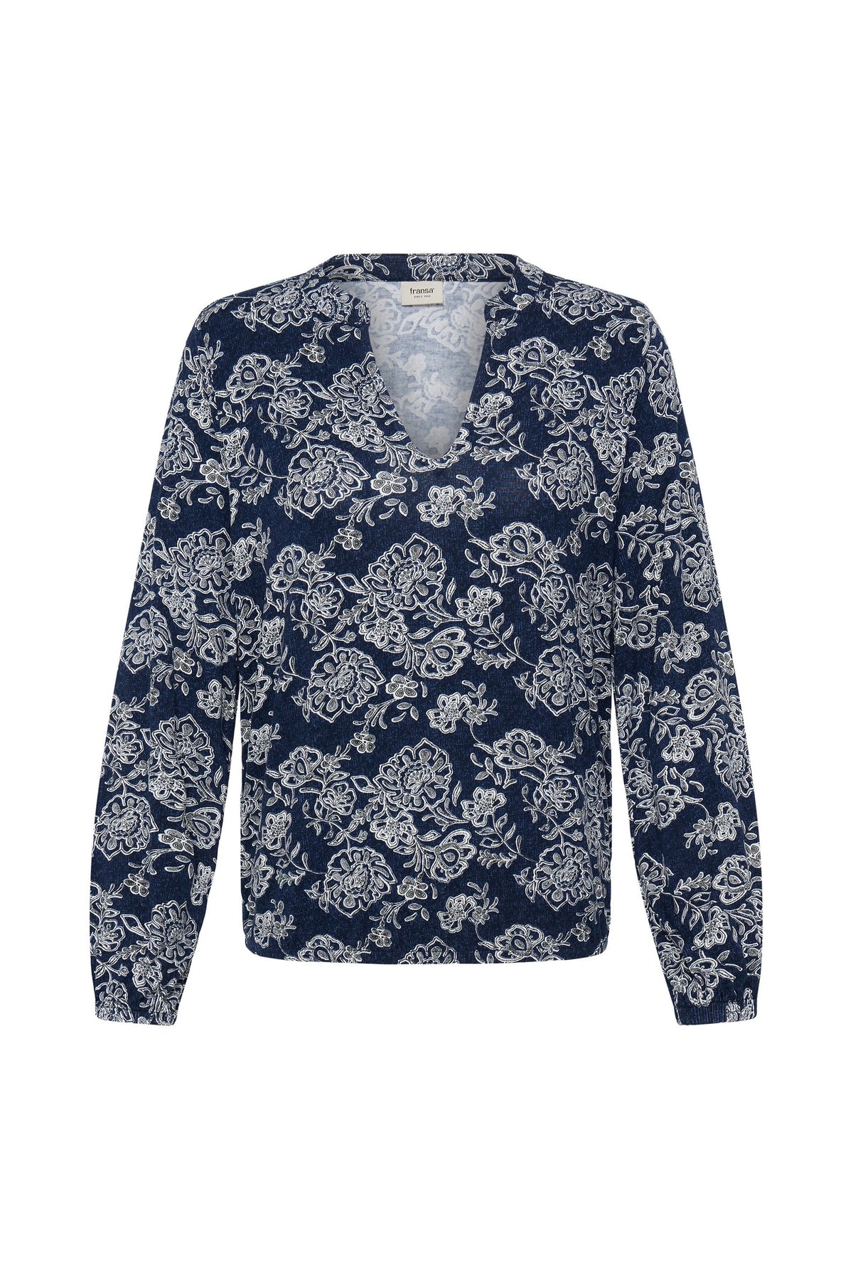 Fransa FRAMY BL 5 Garden Muse Salute Blouse – product front. Shop Fransa at Dotique.