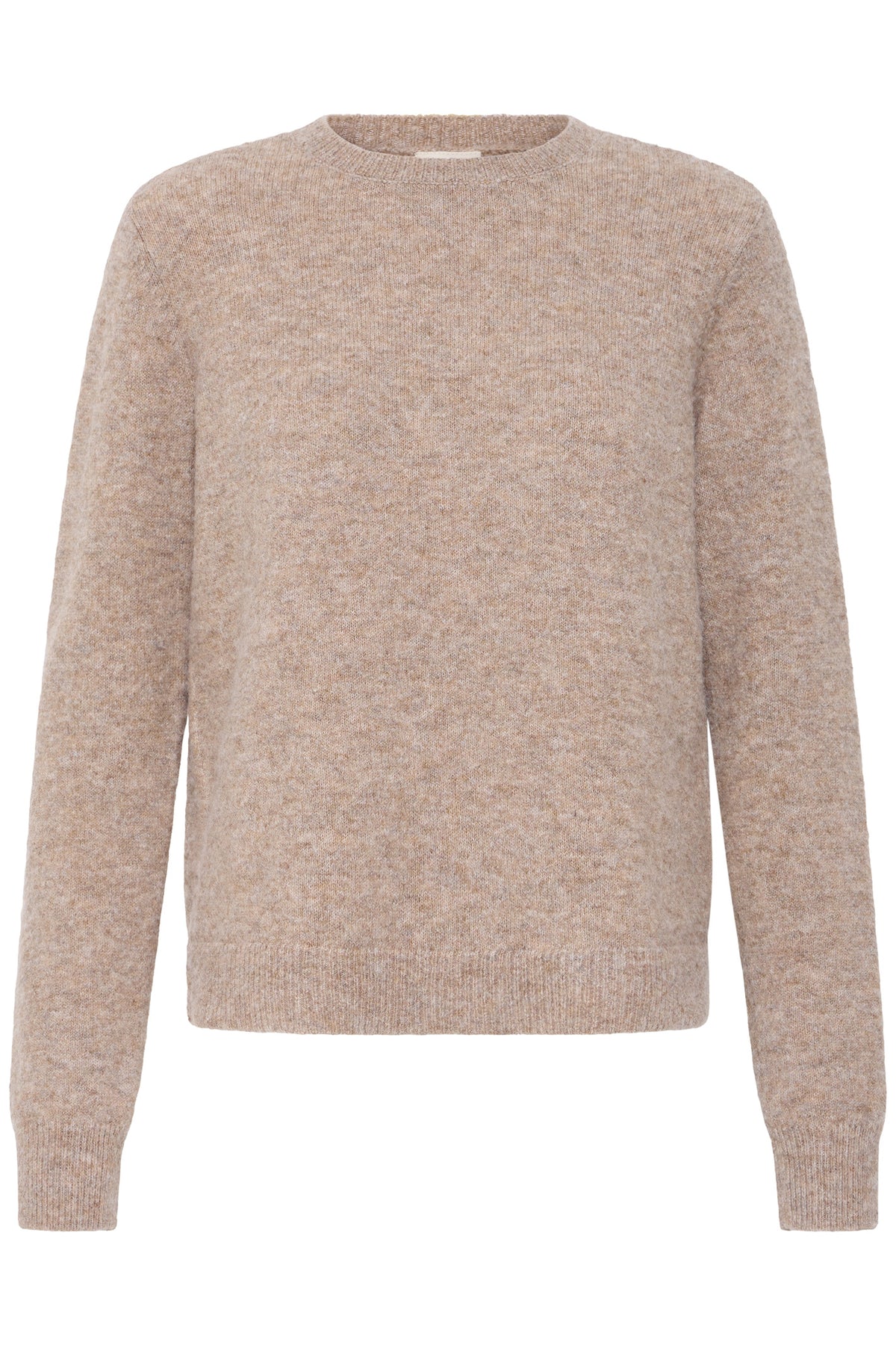Fransa FRFIA PU 1 Driftwood Melange Jumper – product front. Shop Fransa at Dotique.