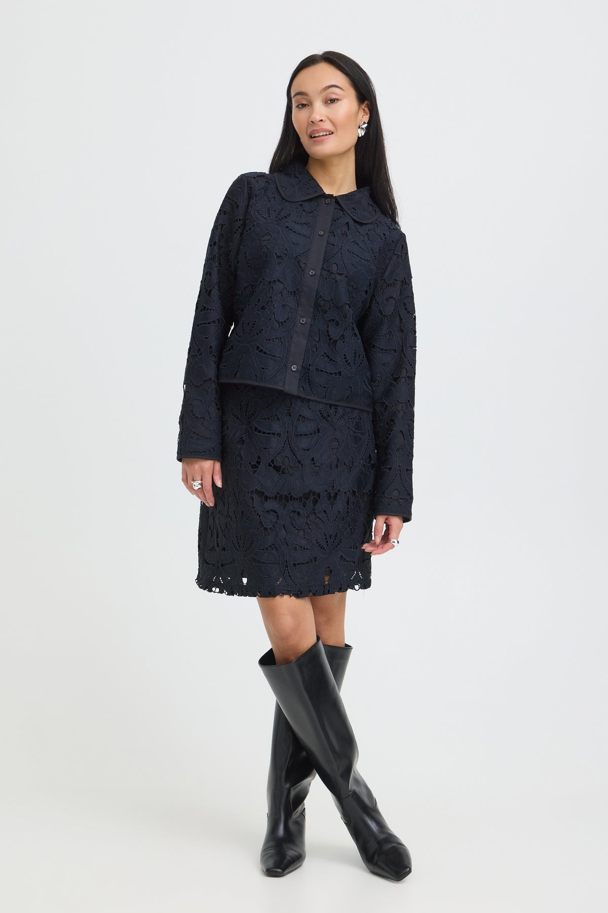 Fransa FRGABRIELLE JA 1 Salute Jacket – model front. Shop Fransa at Dotique.