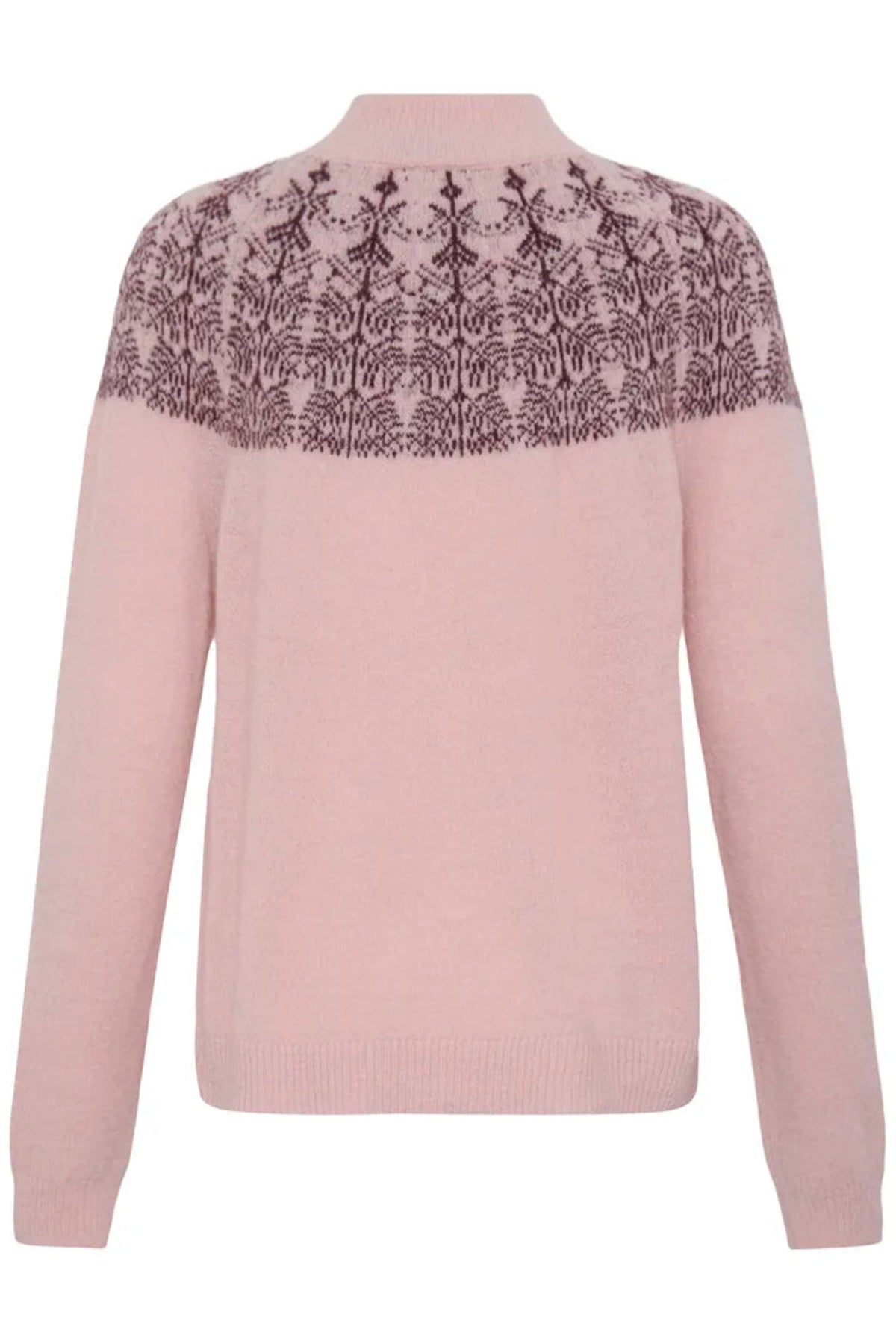 Fransa FRISABELLA PU 6 Silver Pink Icelandic Jumper – product back. Shop Fransa at Dotique.