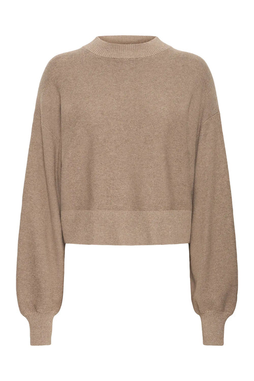 Fransa FRKASJA PU 1 Rain Drum Melange Jumper – product front. Shop Fransa at Dotique.