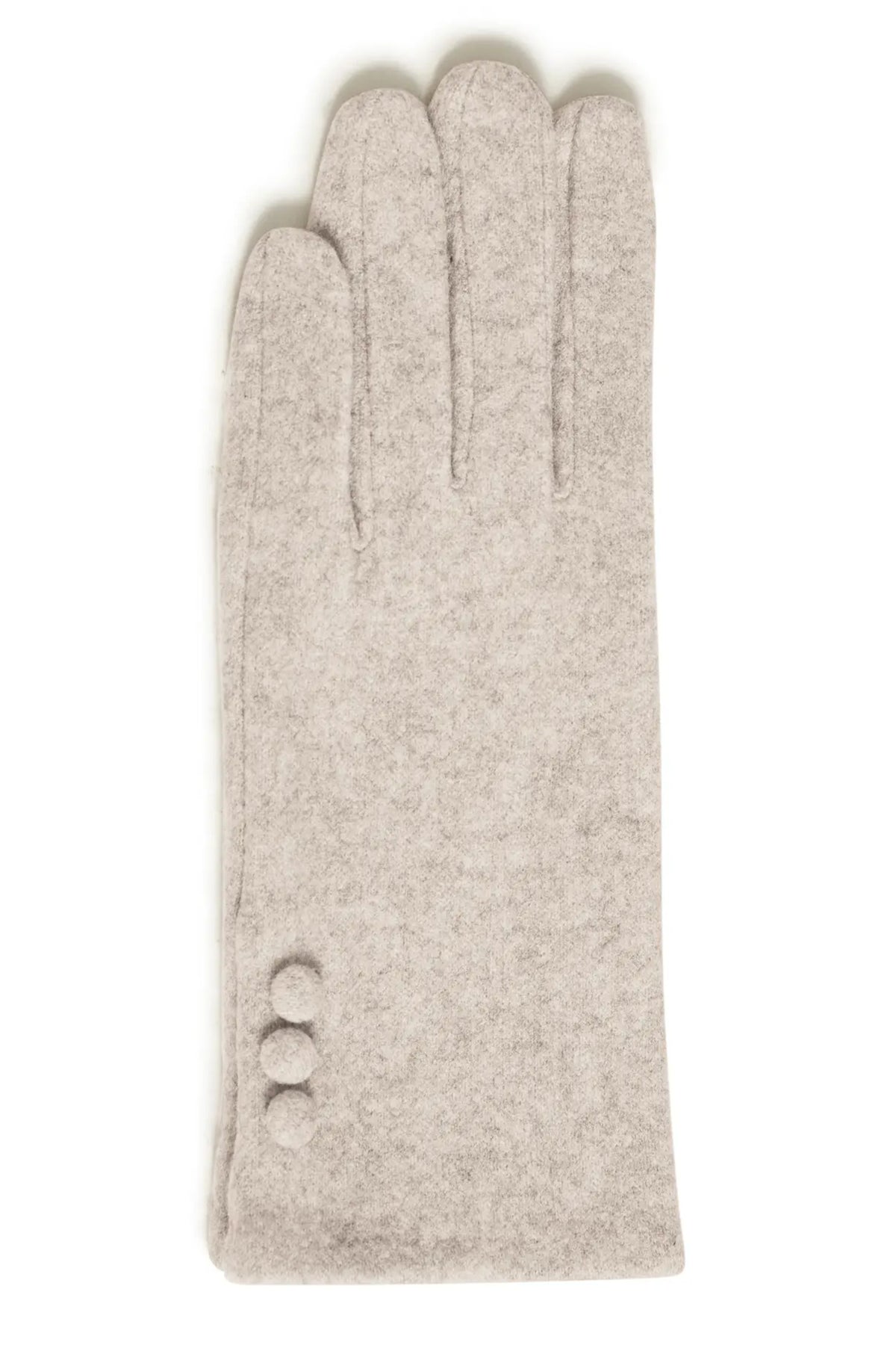 Fransa FRSAFIN GLOVES 1 Oatmeal Melange Gloves – detail. Shop Fransa at Dotique.