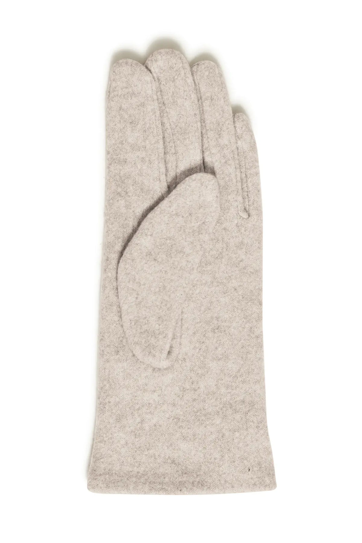 Fransa FRSAFIN GLOVES 1 Oatmeal Melange Gloves – product front. Shop Fransa at Dotique.