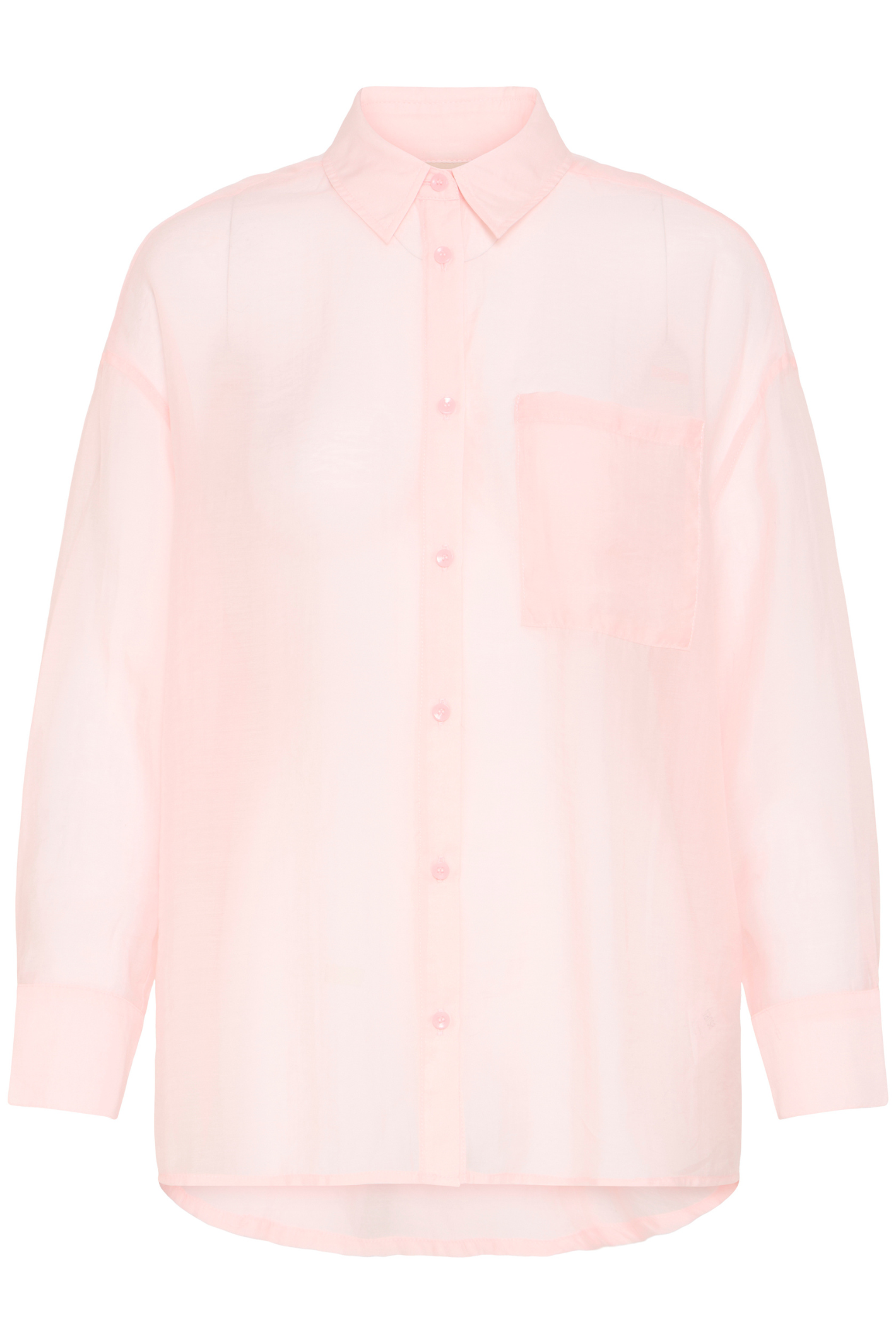 Fransa FRSAIRA rose smoke shirt with long sleeves and button front at Dotique
