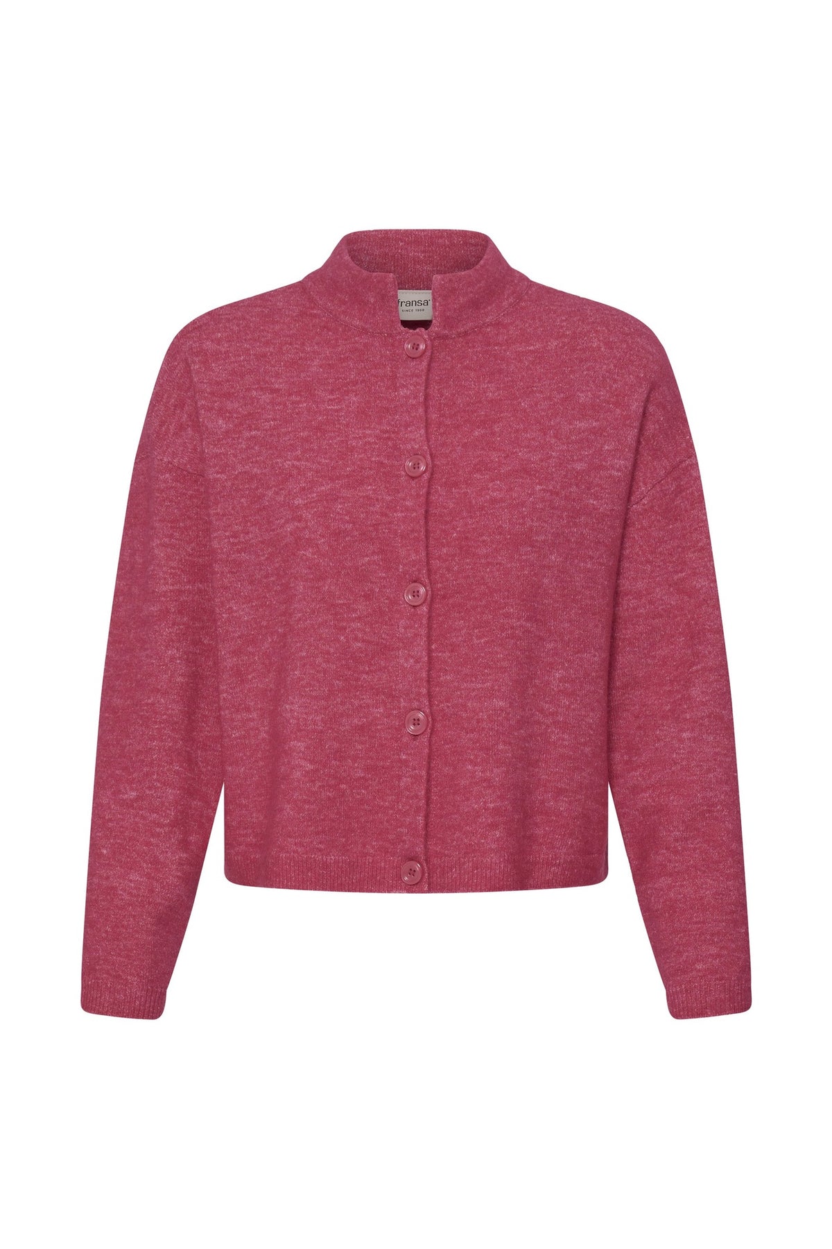 Fransa FRSANNY CAR 10 Party Punch Melange Cardigan – product front. Shop Fransa at Dotique.