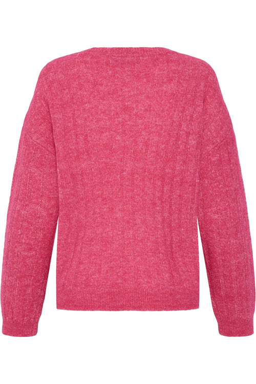 Fransa FRSANNY PU 9 Party Punch Melange Jumper – product back. Shop Fransa at Dotique.