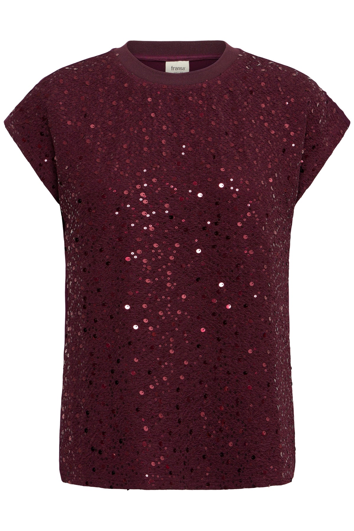 Fransa FRZOLANA TEE 1 Port Royale T-Shirt – product front. Shop Fransa at Dotique.