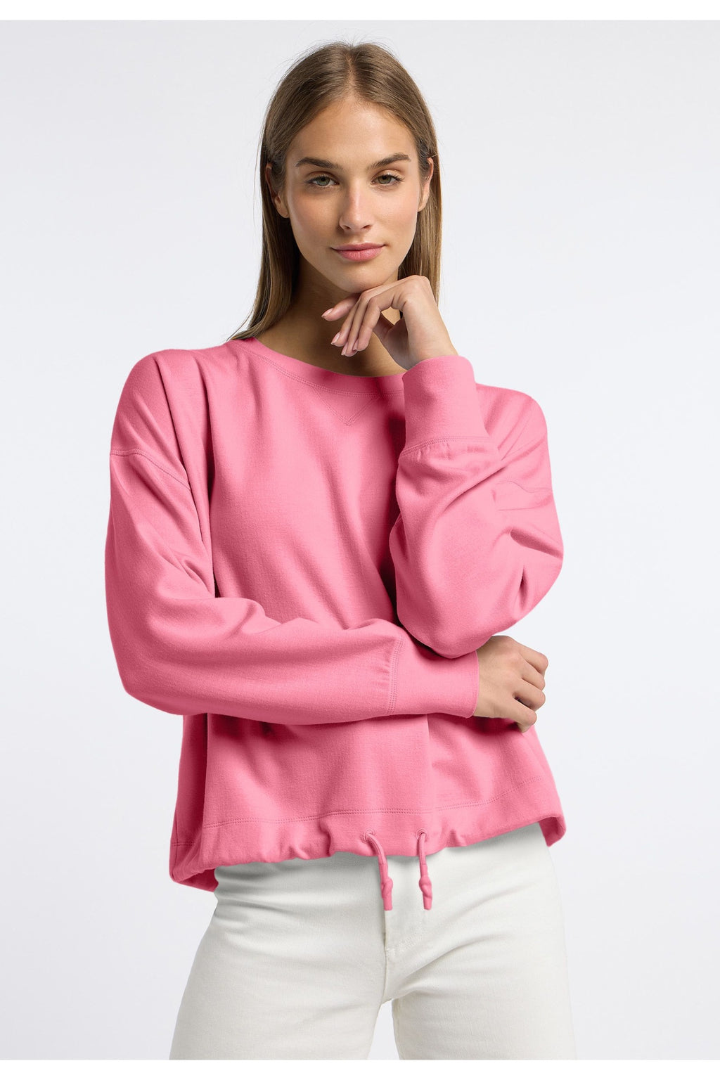Frieda & Freddies 261228 Pink Sweatshirt with Drawstring Hem