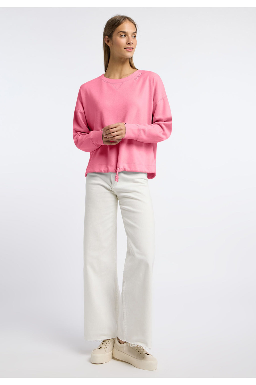 Frieda & Freddies 261228 Pink Sweatshirt with Drawstring Hem