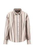 Fynch Hatton 2609 1932 Blouse Multicolour Stripe Dusty Green