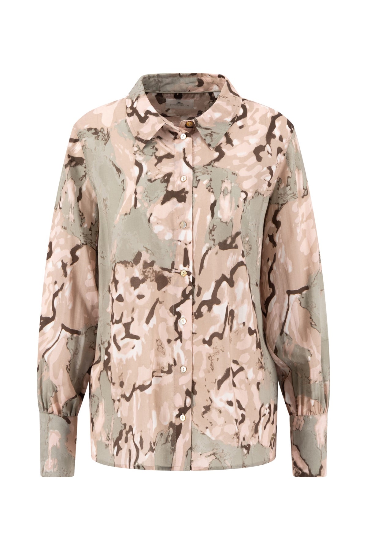 Fynch Hatton 2609 1972 Blouse Lion Dusty Green