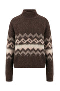 Fynch Hatton 2609 7470 Norway Hairy Yarn Jumper Espresso