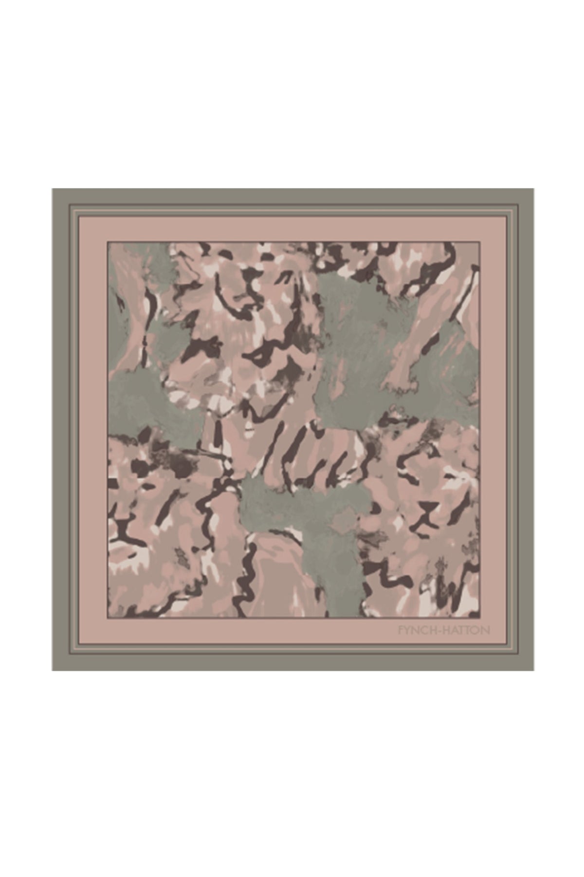 Fynch Hatton 2609 9374 Lion Scarf Dusty Green
