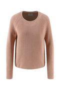 Fynch Hatton 2614 7101 Cotton Crew Neck Jumper Silky Rose