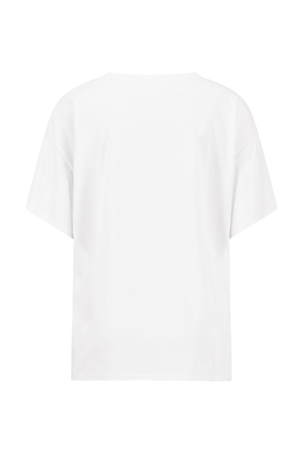 Fynch Hatton 26036328 White T-Shirt Pocket Stripe showing back view of classic white cotton tee by Fynch Hatton, shop Fynch Hatton at Dotique