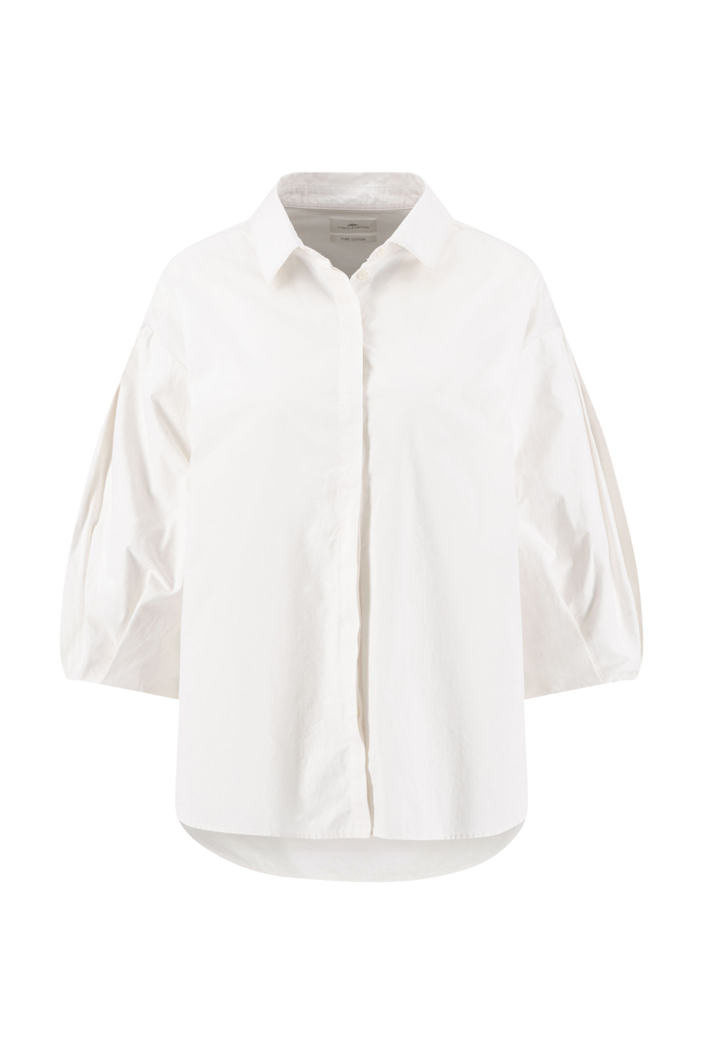 Fynch Hatton 26021493 Milk Blouse Puffy Sleeves Solid