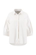 Fynch Hatton 26021493 Milk Blouse Puffy Sleeves Solid in crisp white cotton with voluminous sleeves by Fynch Hatton, shop Fynch Hatton at Dotique.