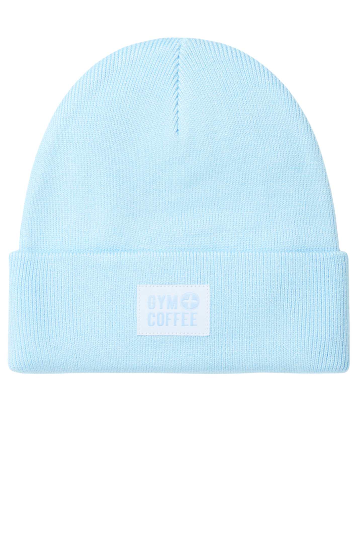 Gym+Coffee Knit Beanie - Baby Blue