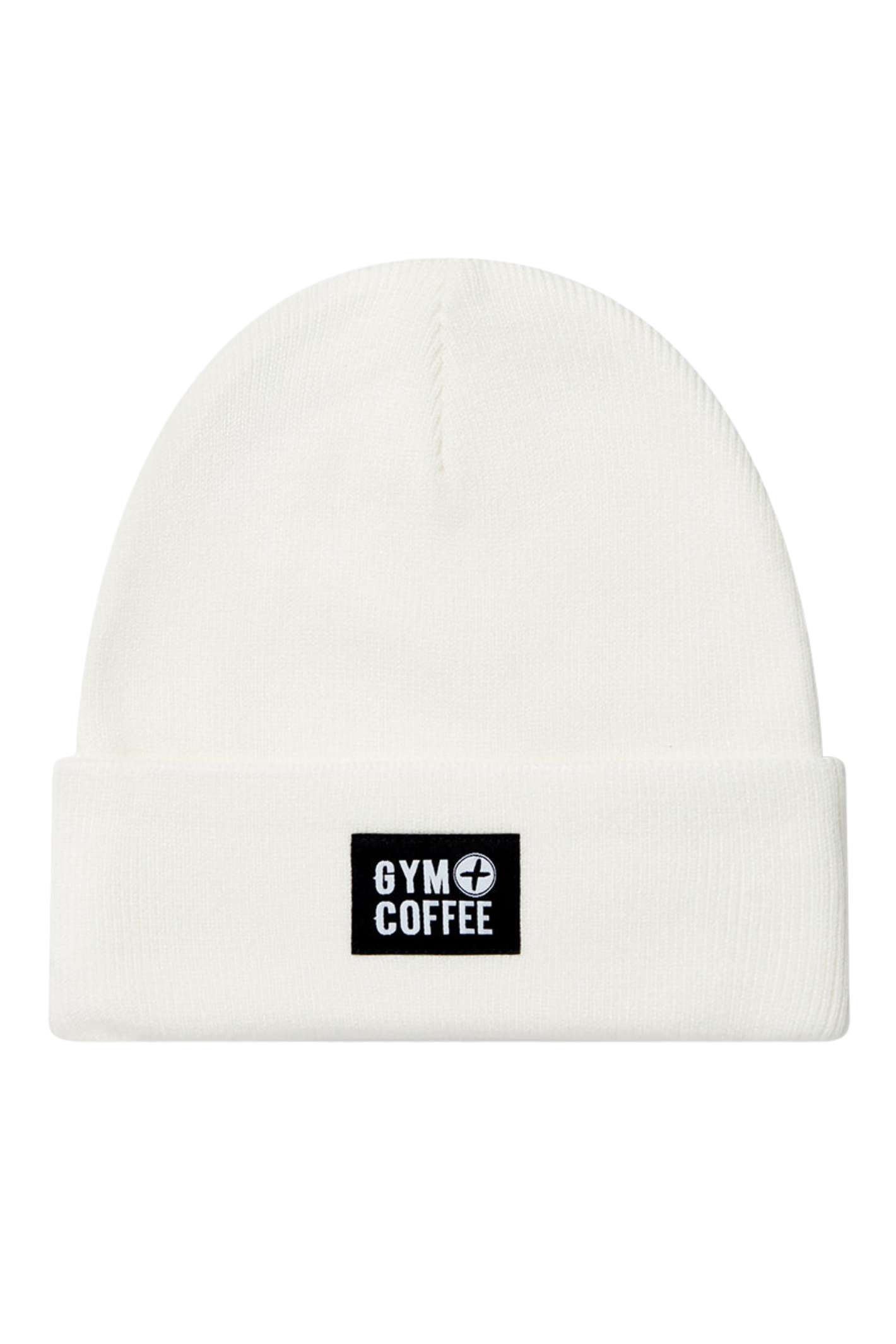 Gym+Coffee Knit Beanie - Cloud White