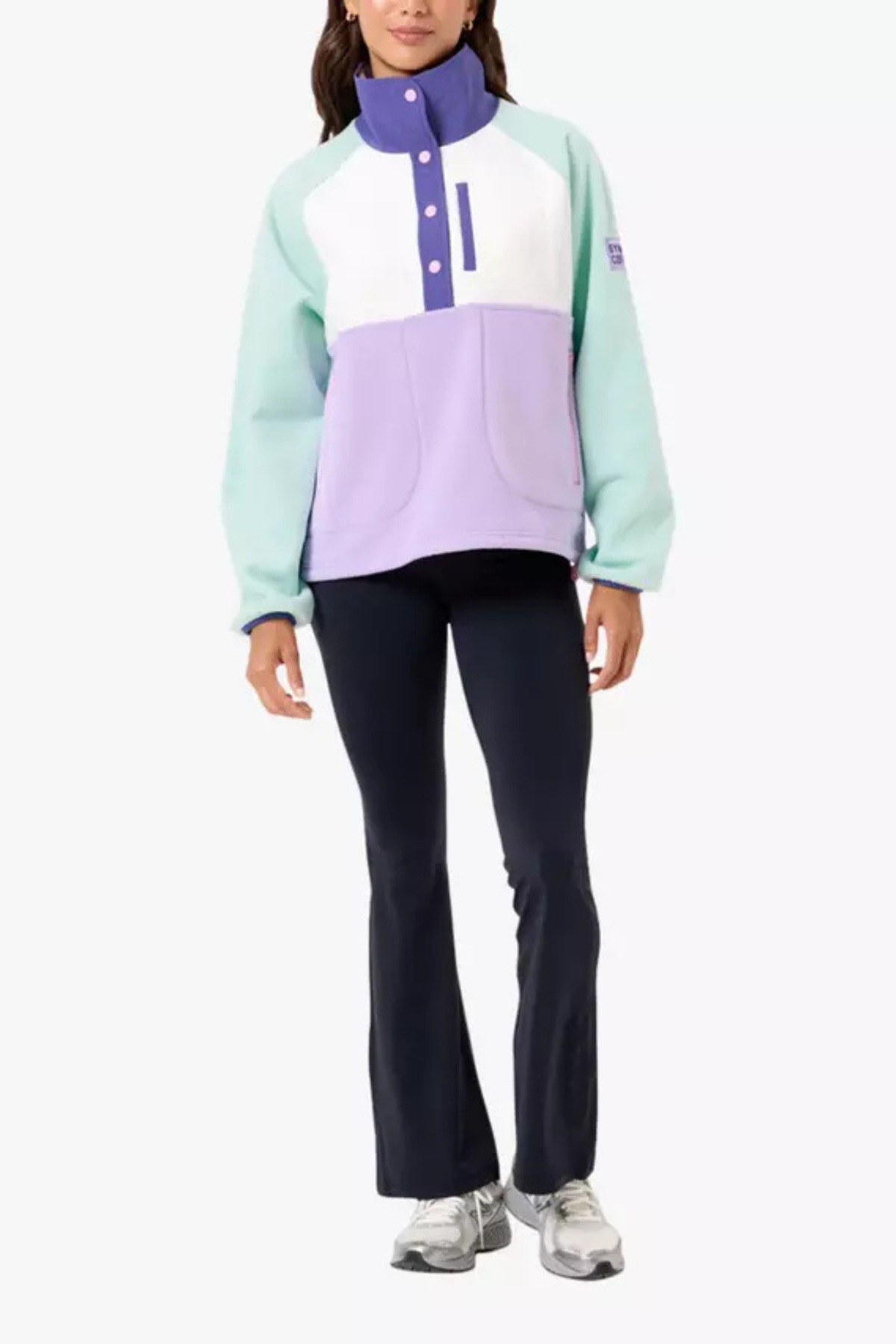 Gym+Coffee Snap Polar Fleece - Lilac