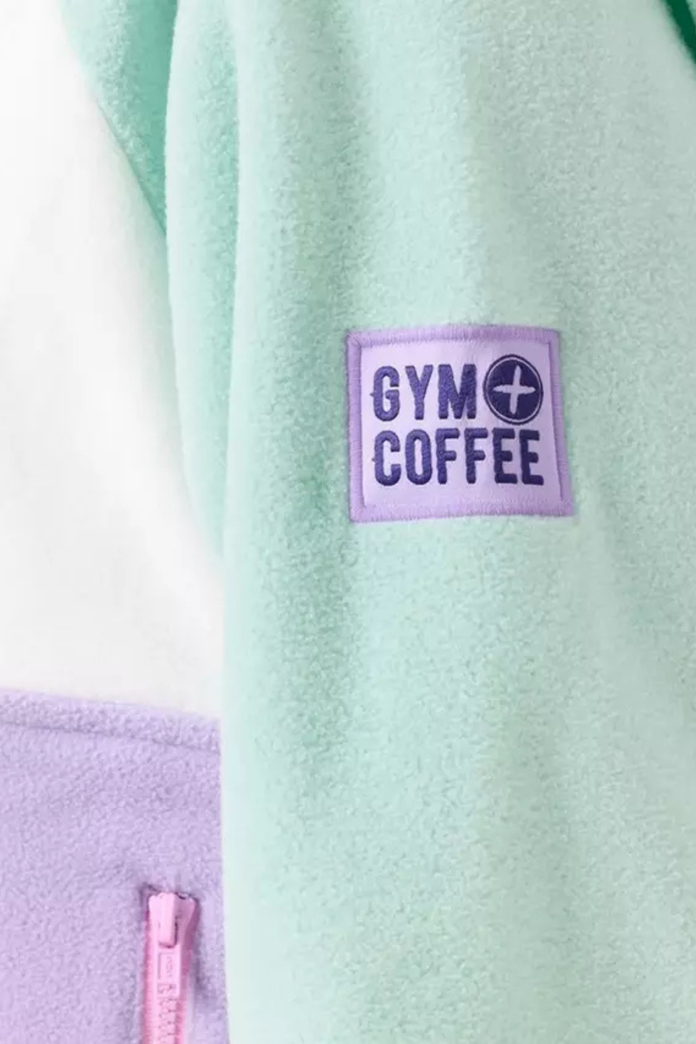 Gym+Coffee Snap Polar Fleece - Lilac