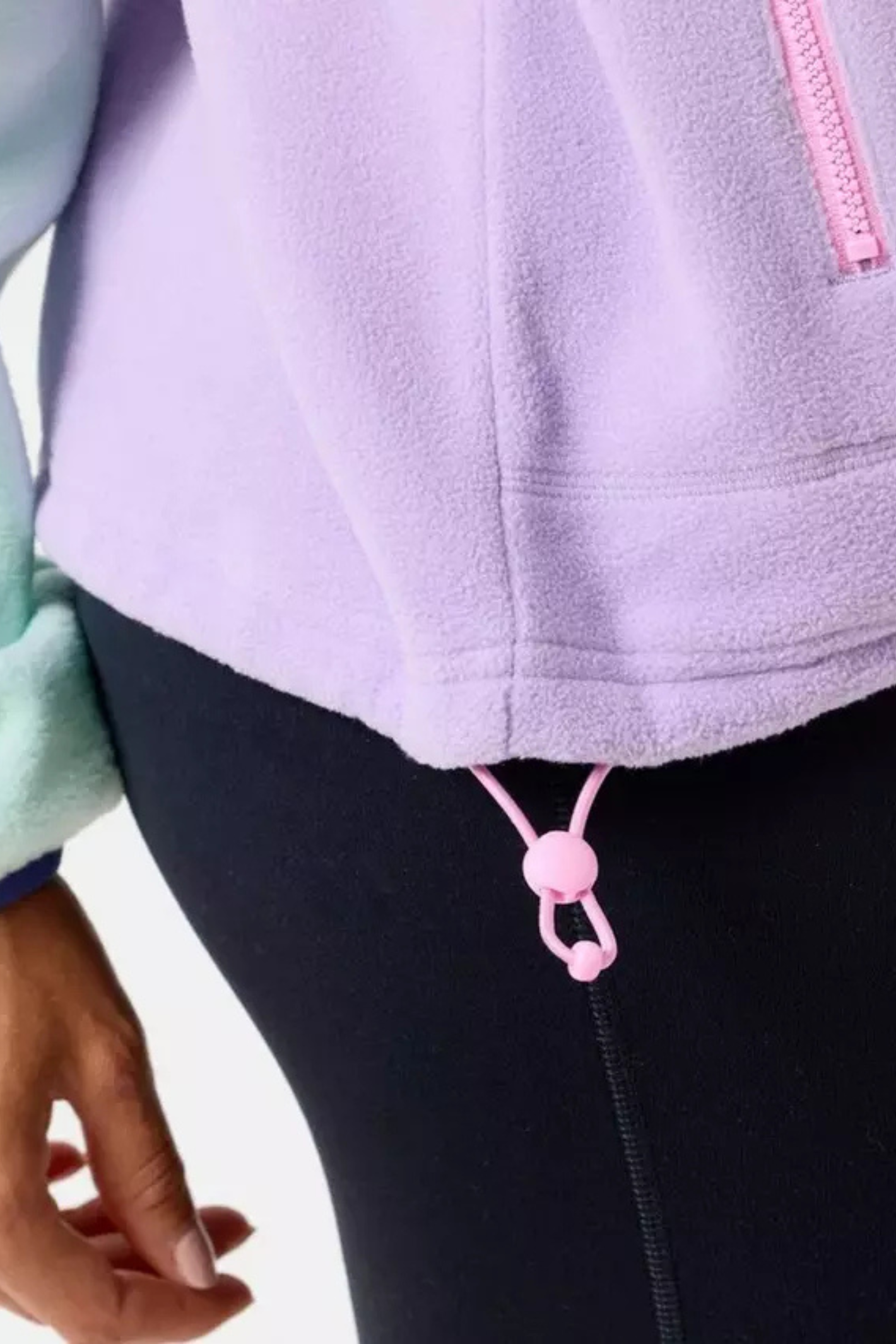 Gym+Coffee Snap Polar Fleece - Lilac