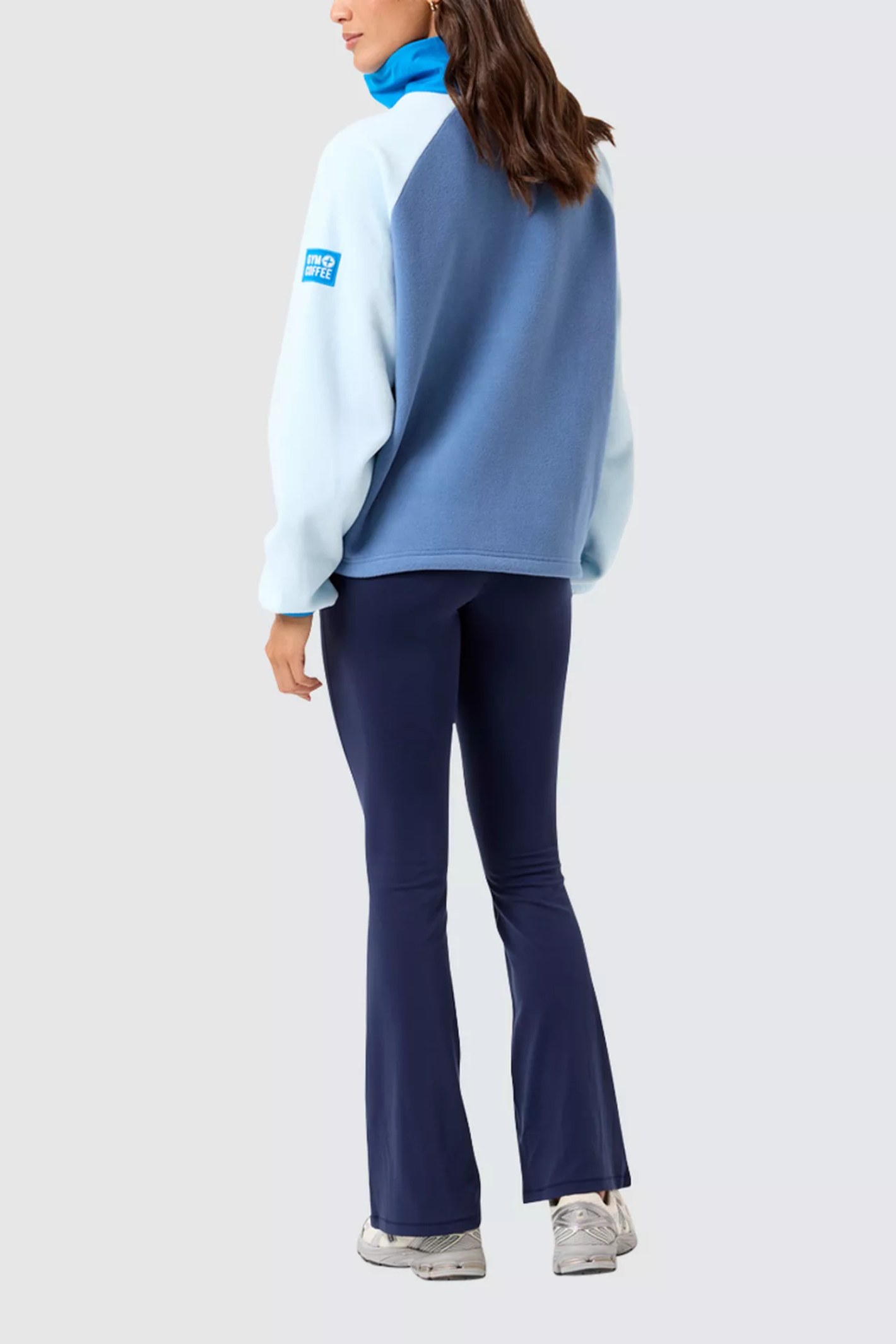 Gym+Coffee Snap Polar Fleece - Oasis Blue